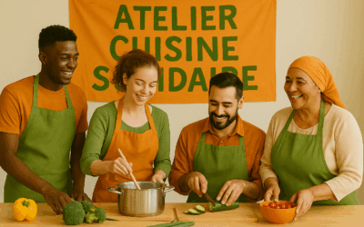 Retour sur l’atelier cuisine solidaire du mois de juin